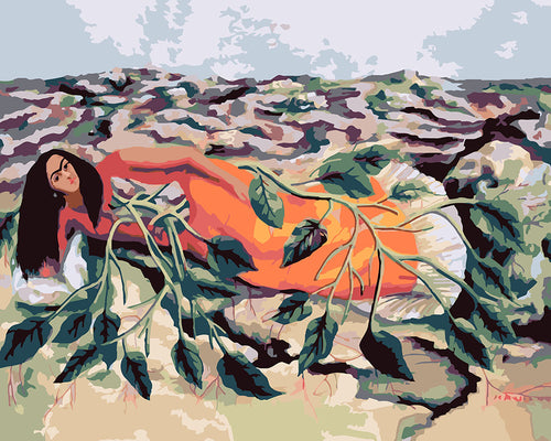 Peinture par numéros Figured'Art Frida - Racines