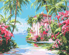 Charger l&#39;image dans la galerie, Peinture par numéros Figured&#39;Art Maison de la Côte Paradisiaque