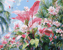 Charger l&#39;image dans la galerie, Peinture par numéros Figured&#39;Art Floraison rose tropicale