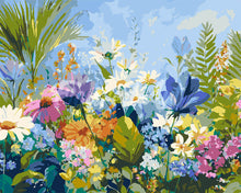 Charger l&#39;image dans la galerie, Peinture par numéros Figured&#39;Art Champ de fleurs colorées