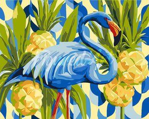 Peinture par numéros Figured'Art Flamant bleu