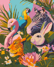 Charger l&#39;image dans la galerie, Peinture par numéros Figured&#39;Art Amis de la jungle