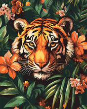Charger l&#39;image dans la galerie, Peinture par numéros Figured&#39;Art Tigre tropical