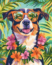 Charger l&#39;image dans la galerie, Peinture par numéros Figured&#39;Art Chien en vacances