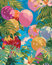 Charger l&#39;image dans la galerie, Peinture par numéros Figured&#39;Art Ballons de la jungle
