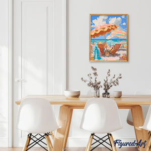 Plage pastel