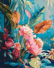 Charger l&#39;image dans la galerie, Peinture par numéros Figured&#39;Art Fleurs de la jungle