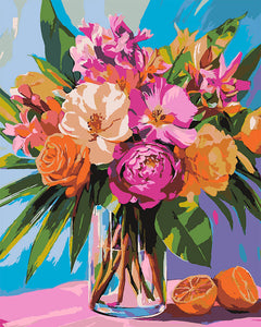 Peinture par numéros Figured'Art Bouquet lumineux