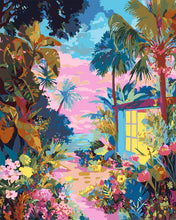 Charger l&#39;image dans la galerie, Peinture par numéros Figured&#39;Art Jardin tropical
