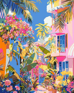 Peinture par numéros Figured'Art Quartier tropical