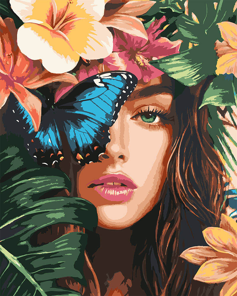 Peinture par numéros Figured'Art Beauté tropicale