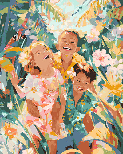 Peinture par numéros Figured'Art Enfance tropicale