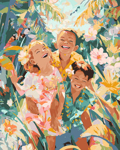 Peinture par numéros Figured'Art Enfance tropicale