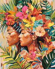 Charger l&#39;image dans la galerie, Peinture par numéros Figured&#39;Art Sœurs tropicales