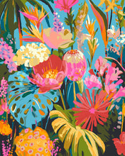 Charger l&#39;image dans la galerie, Peinture par numéros Figured&#39;Art Jardin tropical éclatant