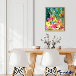 Table de fruits tropicaux