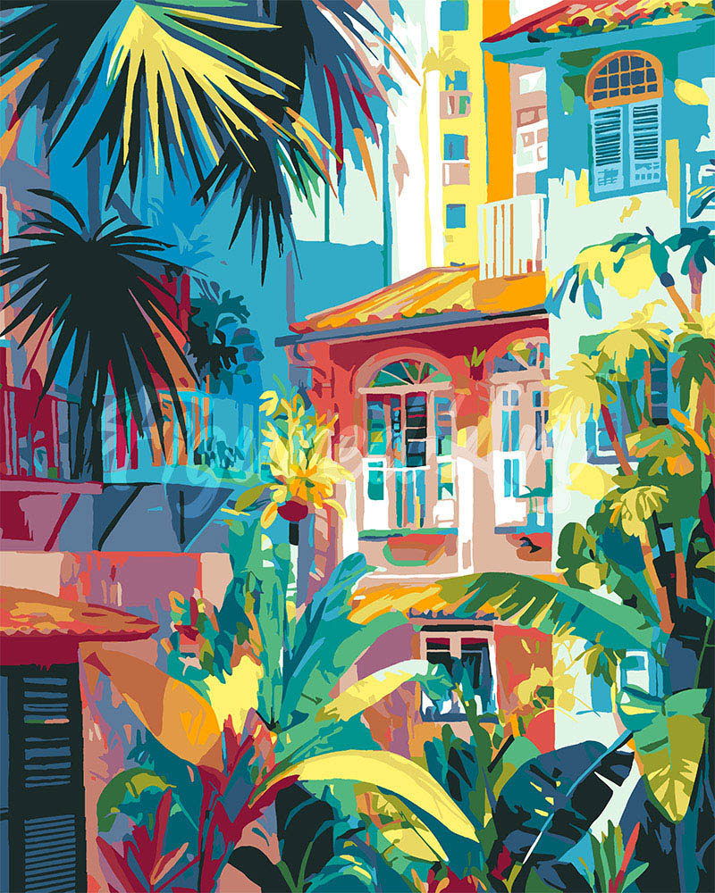 Peinture par numéros Figured'Art Jungle urbaine
