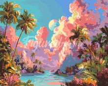 Charger l&#39;image dans la galerie, Peinture par numéros Figured&#39;Art Baie de rêve tropicale