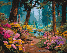 Charger l&#39;image dans la galerie, Peinture par numéros Figured&#39;Art Ruisseau aux Fleurs Sauvages