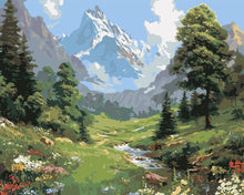 Charger l&#39;image dans la galerie, Peinture par numéros Figured&#39;Art Ruisseau de Glacier