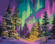 Charger l&#39;image dans la galerie, Peinture par numéros Figured&#39;Art Forêt Boréale