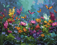 Charger l&#39;image dans la galerie, Peinture par numéros Figured&#39;Art Jardin et Papillons Colorés