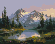 Charger l&#39;image dans la galerie, Peinture par numéros Figured&#39;Art Lac Alpin