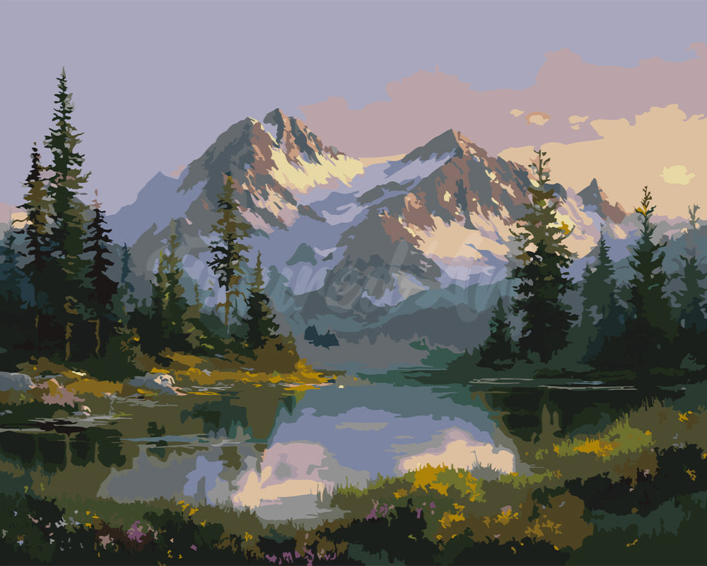 Peinture par numéros Figured'Art Lac Alpin