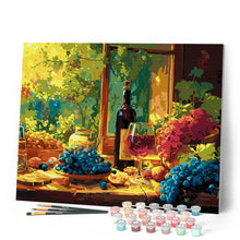 Charger l'image dans la galerie, Bouteille de Vin et Raisins
