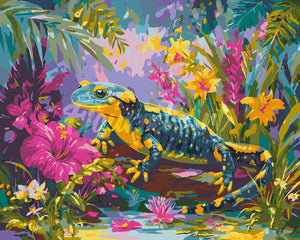 Peinture par numéros Figured'Art Salamandre Joyeuse