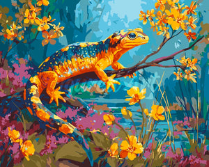 Peinture par numéros Figured'Art Salamandre Dorée
