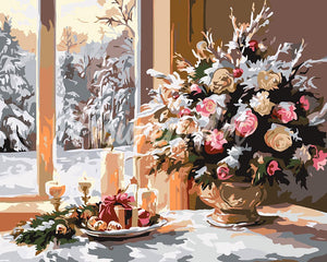 Peinture par numéros Figured'Art Veillée de Noël Romantique