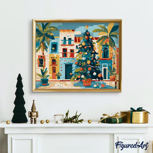 Place de Noël Colorée