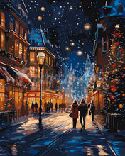 Charger l&#39;image dans la galerie, Peinture par numéros Figured&#39;Art Balade de Noël Étoilée