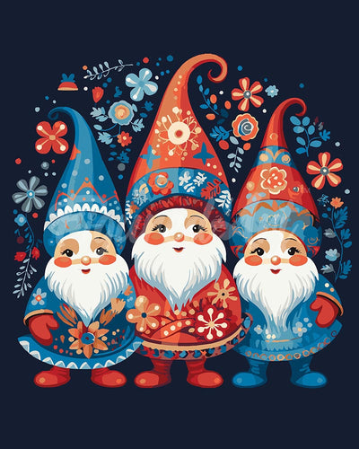 Peinture par numéros Figured'Art Trio de Lutins