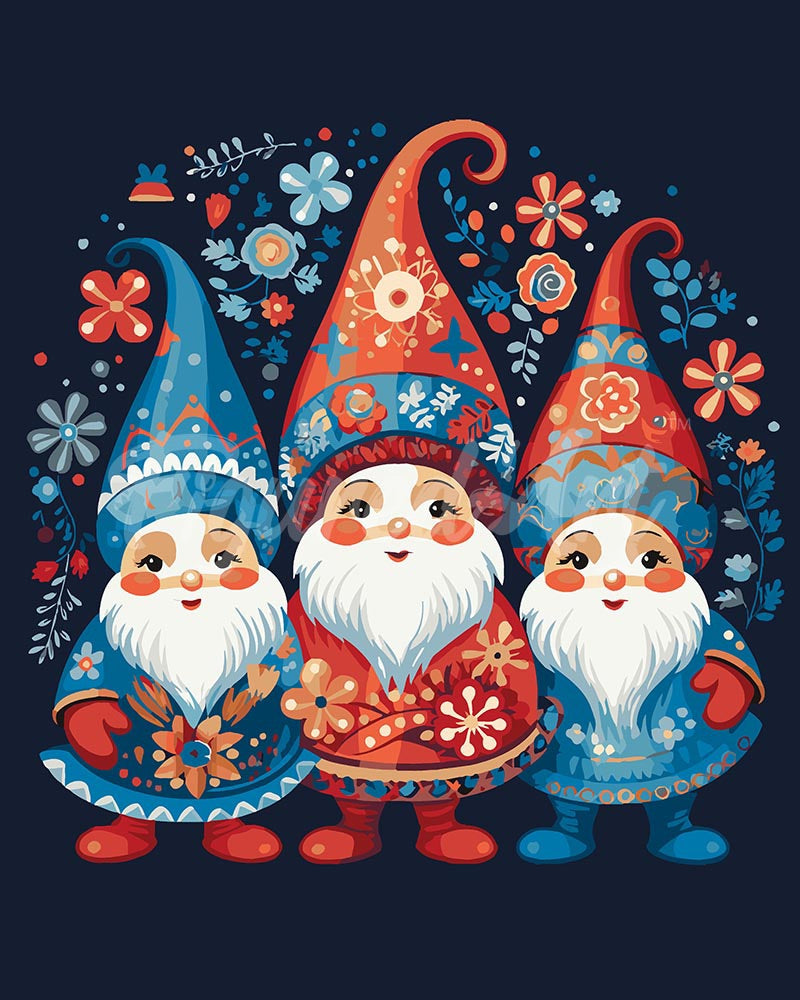 Peinture par numéros Figured'Art Trio de Lutins