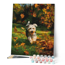 Charger l'image dans la galerie, Chiot joyeux en automne