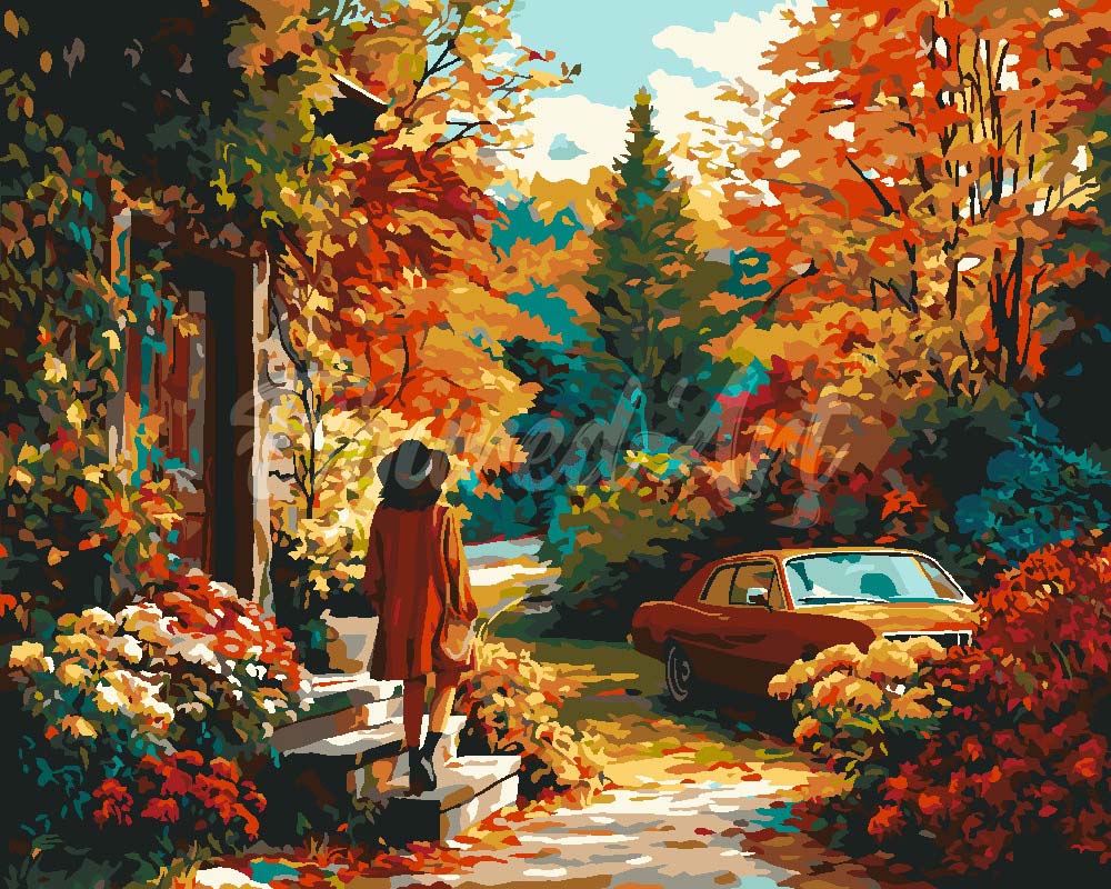 Peinture par numéros Figured'Art Adieu en automne