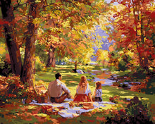 Charger l&#39;image dans la galerie, Peinture par numéros Figured&#39;Art Pique-nique familial d&#39;automne