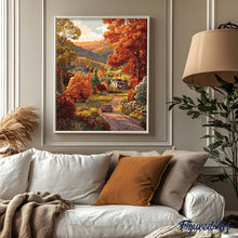 Charger l&#39;image dans la galerie, Route de campagne en automne