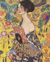Charger l'image dans la galerie, Peinture par numéros Figured'Art La Femme à l’éventail - Klimt