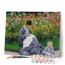 Charger l'image dans la galerie, Camille Monet et un enfant au jardin à Argenteuil - Monet