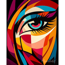 Charger l'image dans la galerie, Peinture par numéros Figured'Art Œil Abstrait Éclatant