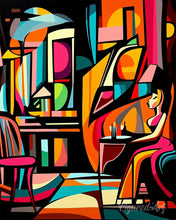 Charger l'image dans la galerie, Peinture par numéros Figured'Art Café Abstrait Éclatant