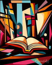 Charger l'image dans la galerie, Peinture par numéros Figured'Art Bibliothèque Abstraite Éclatante
