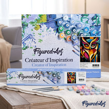 Charger l'image dans la galerie, Hibou Abstrait Éclatant