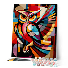 Charger l'image dans la galerie, Hibou Nocturne Abstrait Éclatant