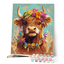 Charger l'image dans la galerie, Vache Highland reine du jardin