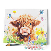 Charger l'image dans la galerie, Portrait printanier vache Highland