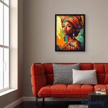 Charger l'image dans la galerie, Femme avec foulard coloré